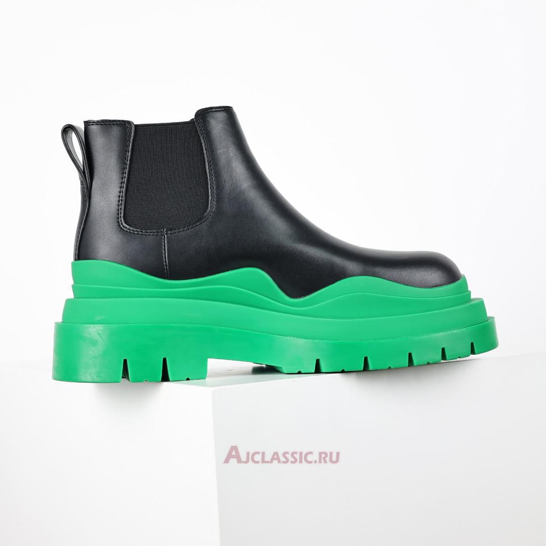 New Bottega Veneta Tire Cropped Boot "Black Grass" 630281VBS501477 Shoes