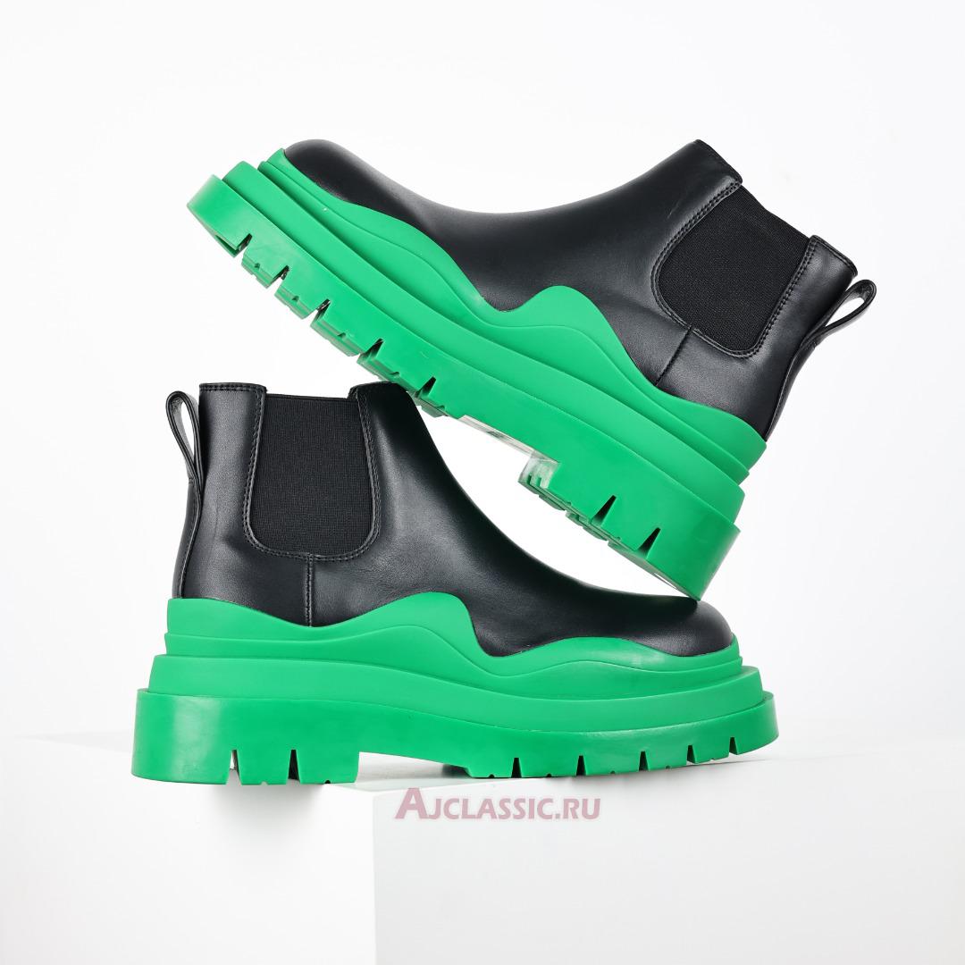 New Bottega Veneta Tire Cropped Boot "Black Grass" 630281VBS501477 Shoes