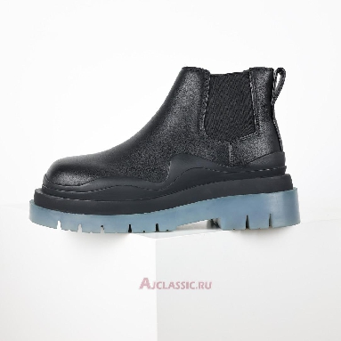 Buy Bottega Veneta BV Tire Chelsea Boot Black Transparent Soled Black 630300VBS501026 Quality Reps Replicas Shoes
