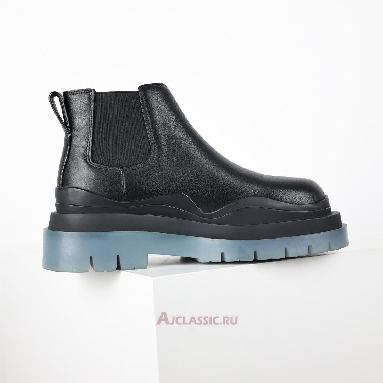 Buy Bottega Veneta BV Tire Chelsea Boot Black Transparent Soled Black 630300VBS501026 Quality Reps Replicas Shoes