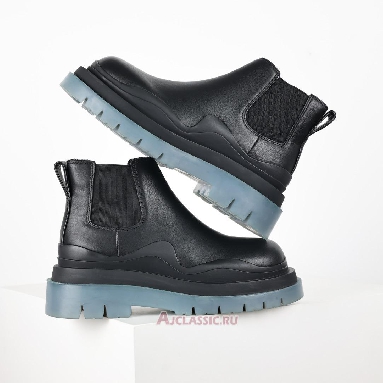 Buy Bottega Veneta BV Tire Chelsea Boot Black Transparent Soled Black 630300VBS501026 Quality Reps Replicas Shoes