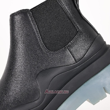 Buy Bottega Veneta BV Tire Chelsea Boot Black Transparent Soled Black 630300VBS501026 Quality Reps Replicas Shoes