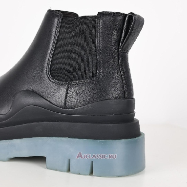 Buy Bottega Veneta BV Tire Chelsea Boot Black Transparent Soled Black 630300VBS501026 Quality Reps Replicas Shoes