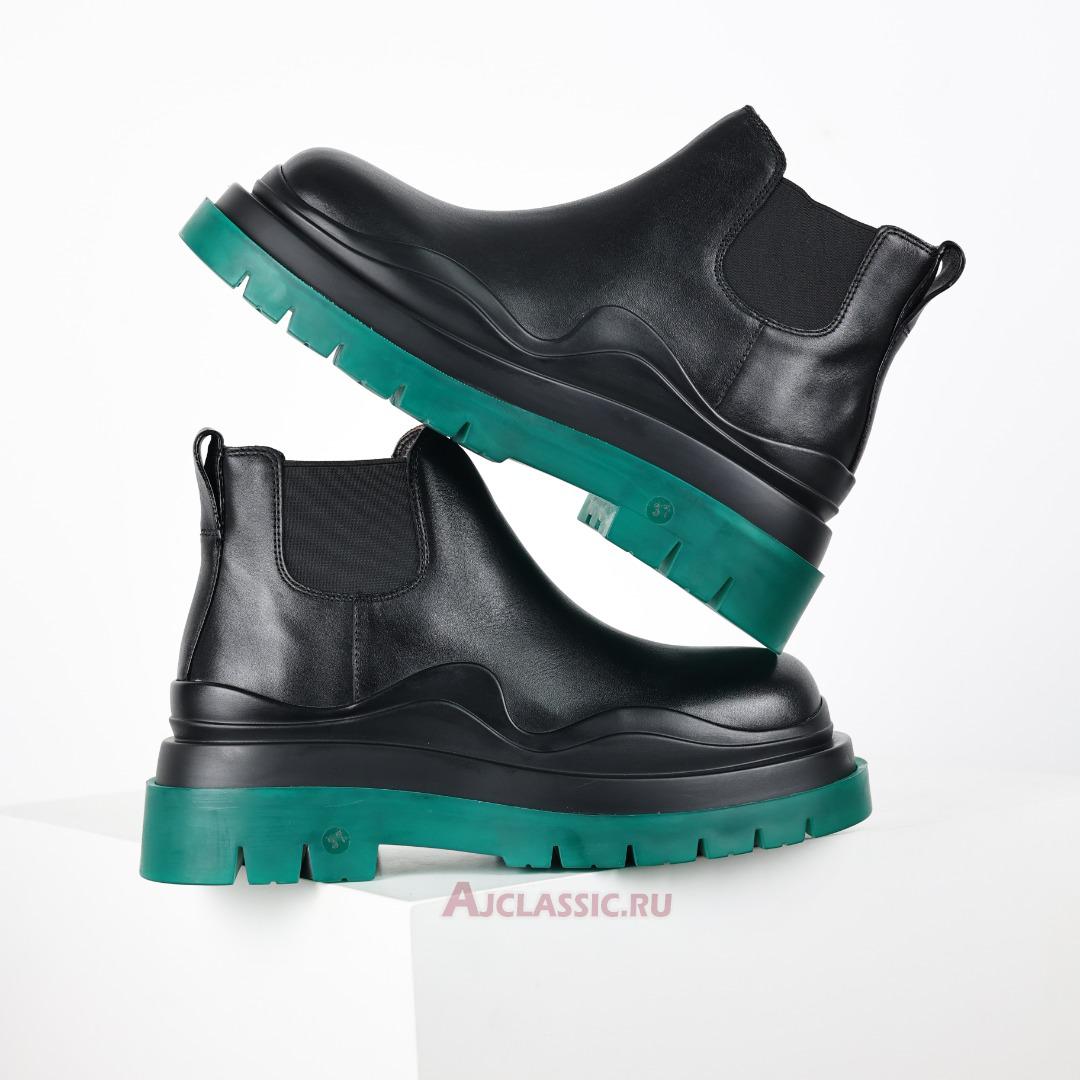 New Bottega Veneta Tire Cropped Boot "Black Grass" 630281VBS501025 Shoes