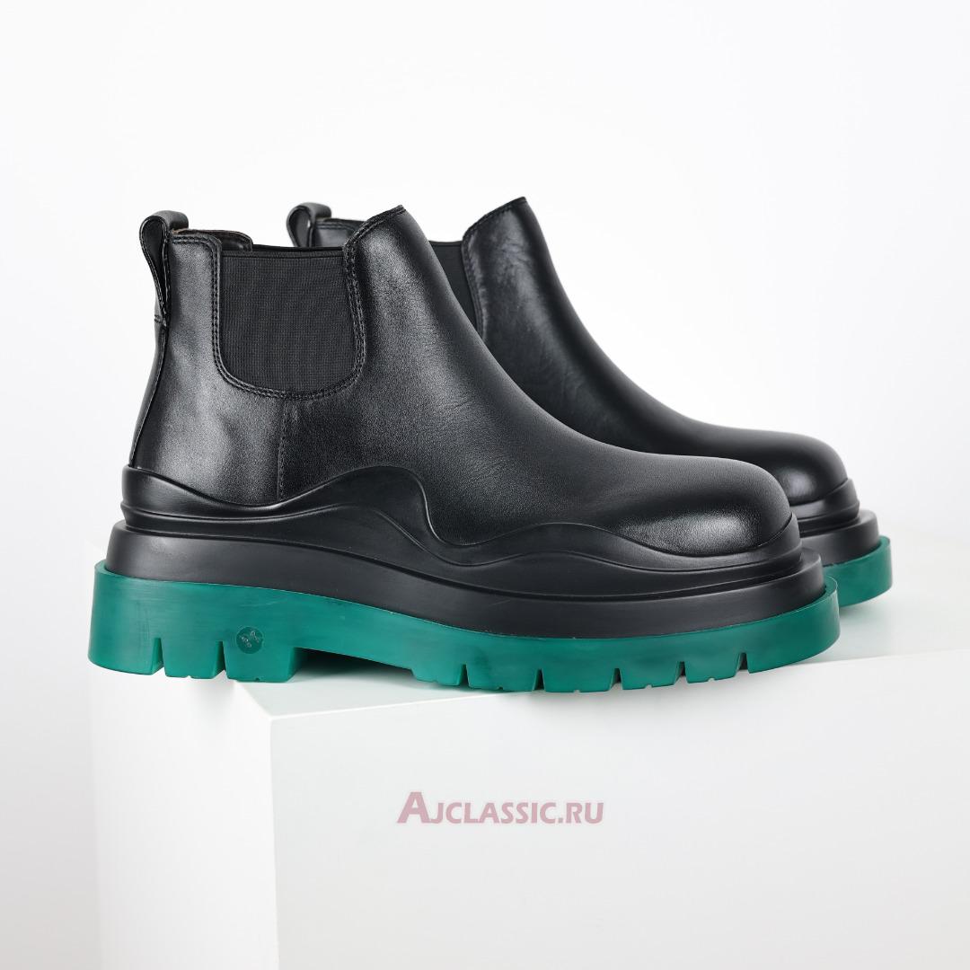 New Bottega Veneta Tire Cropped Boot "Black Grass" 630281VBS501025 Shoes