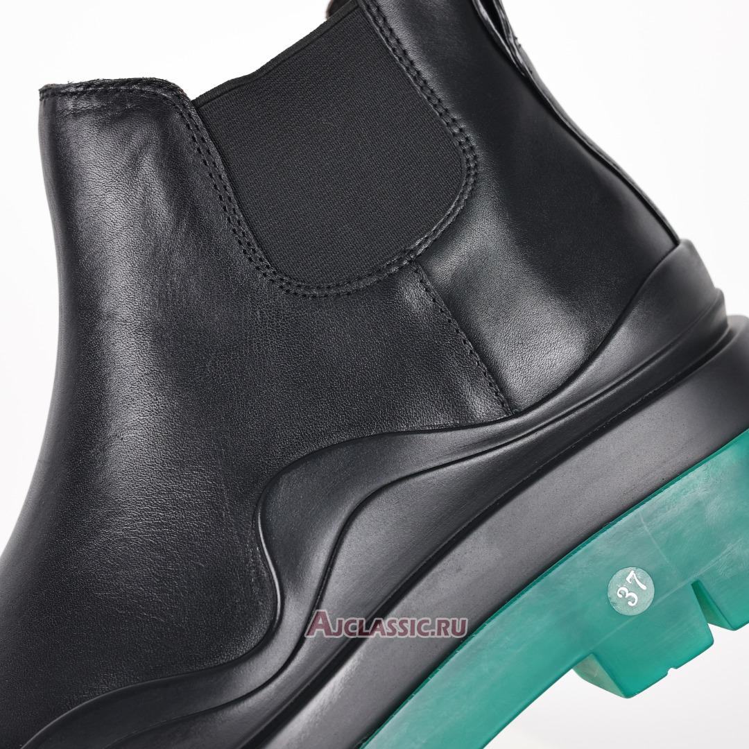 New Bottega Veneta Tire Cropped Boot "Black Grass" 630281VBS501025 Shoes