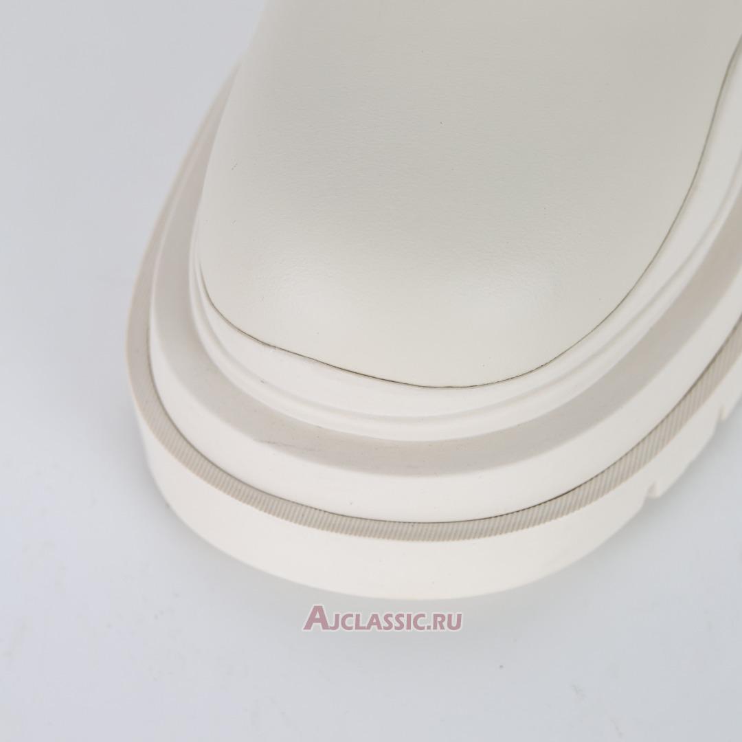 New Bottega Veneta Tire Chelsea Boots "Sea Salt" 630281VBS509086 Shoes