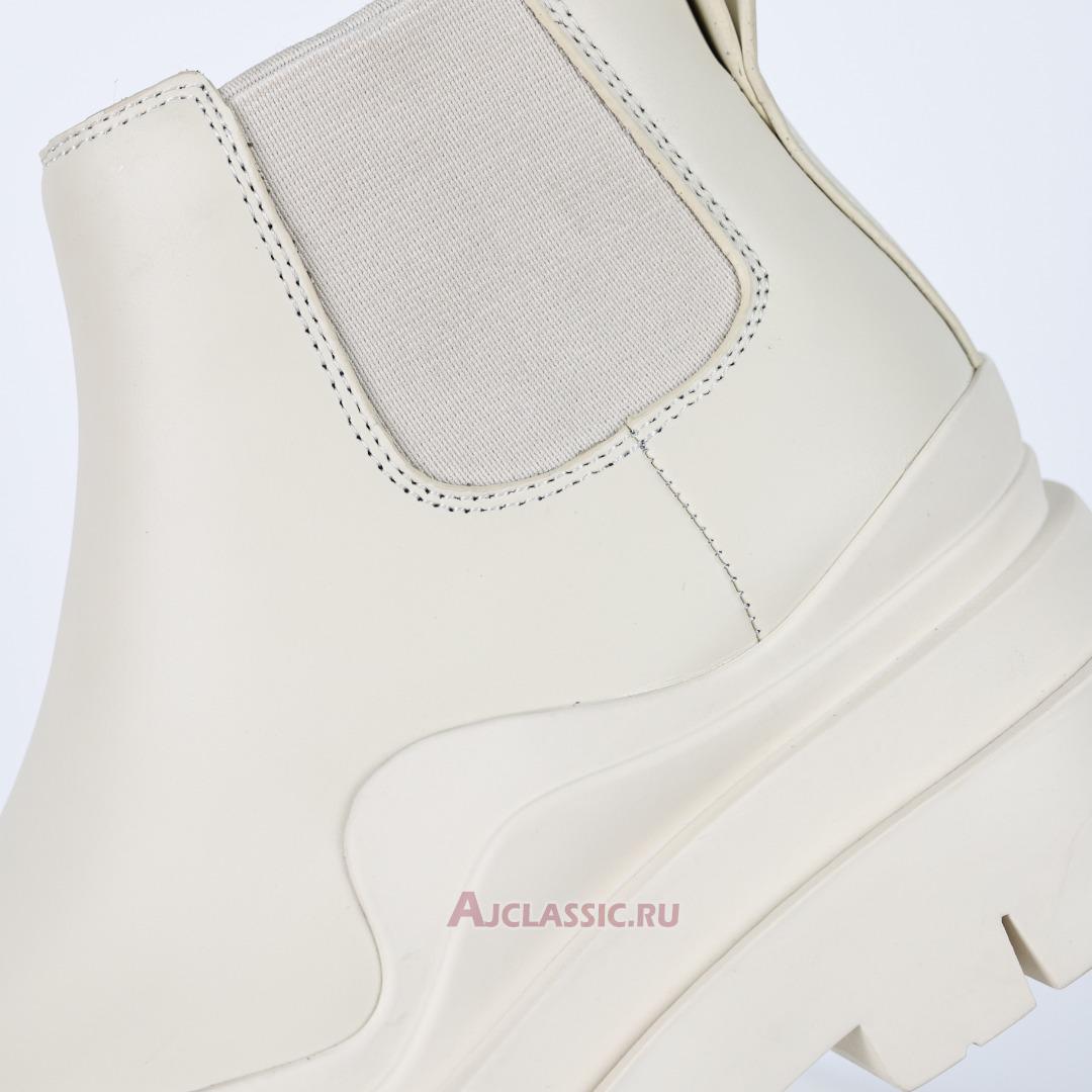 New Bottega Veneta Tire Chelsea Boots "Sea Salt" 630281VBS509086 Shoes