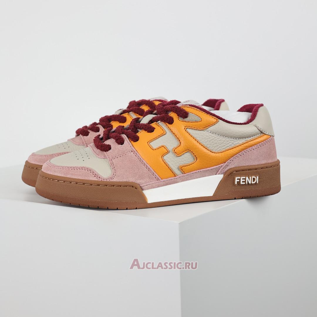 New Fendi Match Low Top "Pink Yellow" 8E8252AI1NF1H1C Shoes