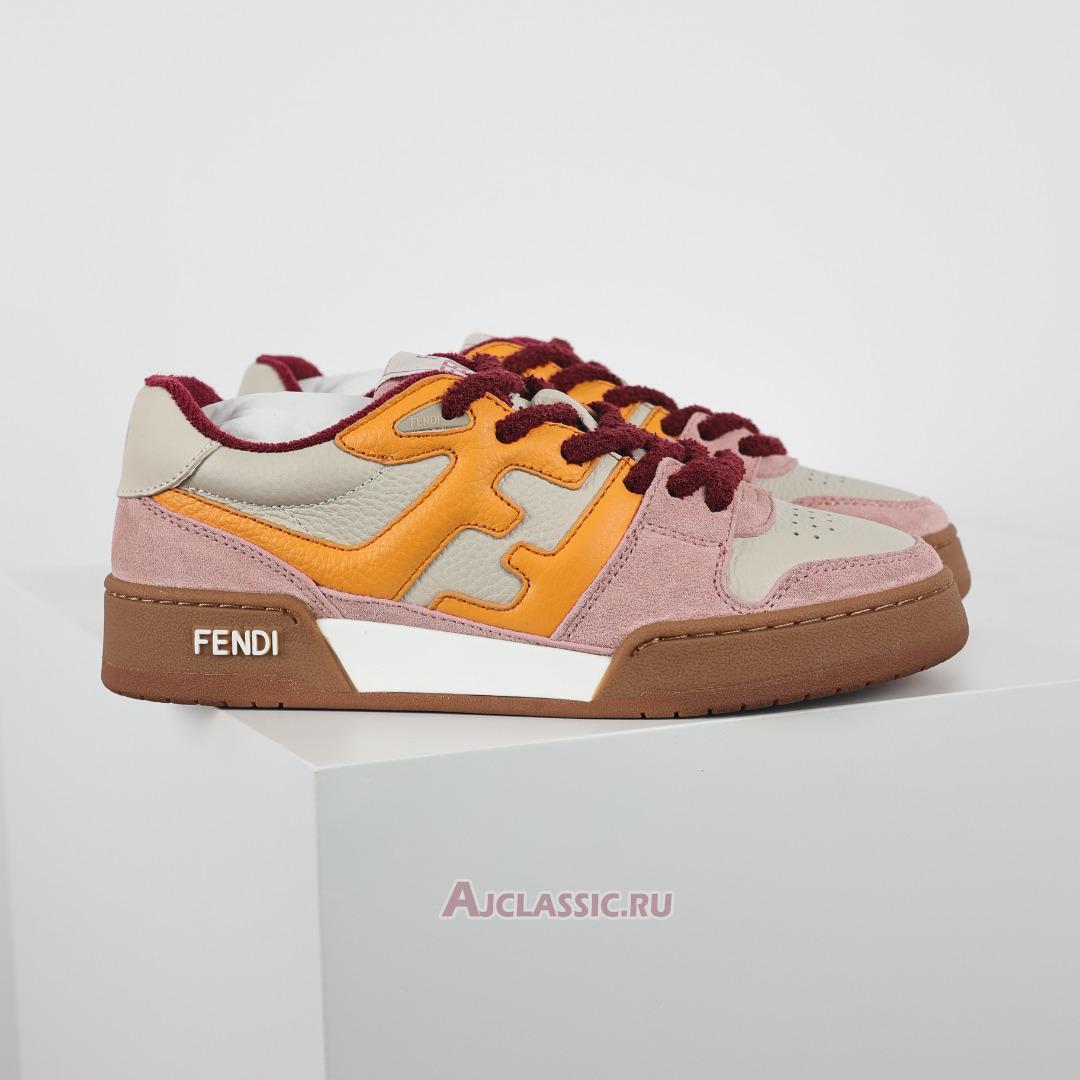 New Fendi Match Low Top "Pink Yellow" 8E8252AI1NF1H1C Shoes