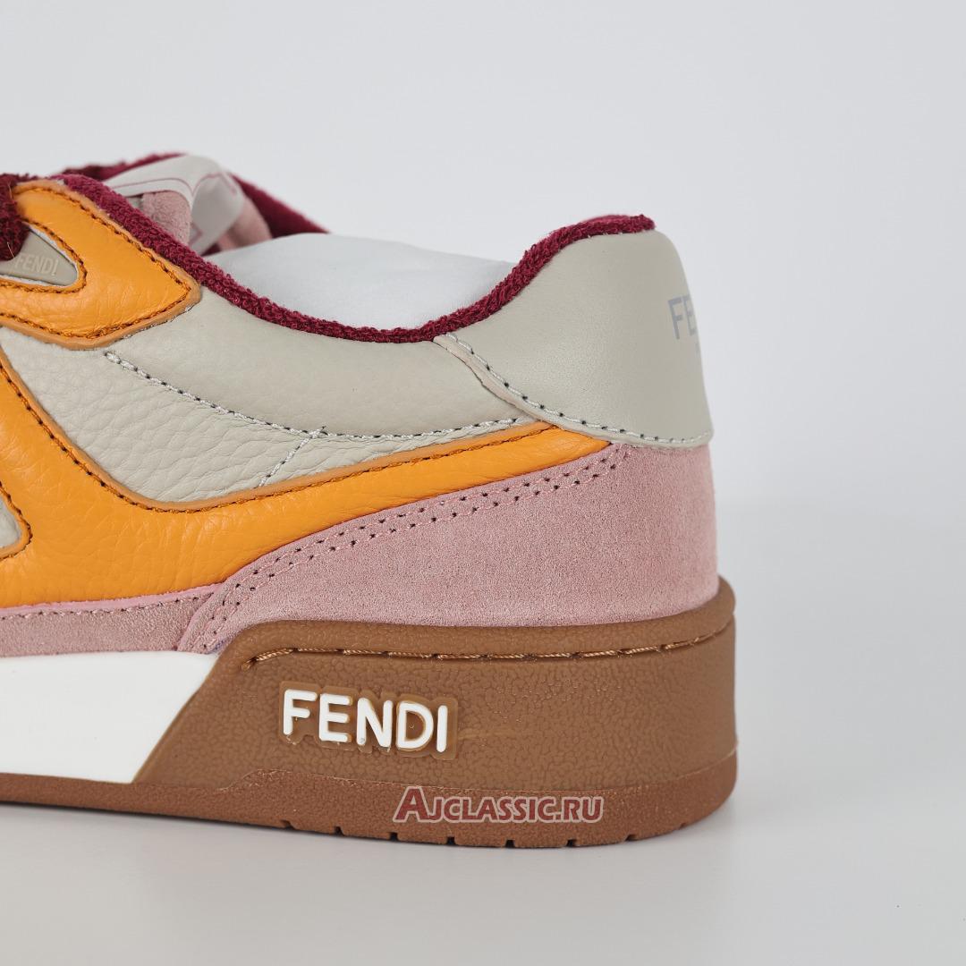 New Fendi Match Low Top "Pink Yellow" 8E8252AI1NF1H1C Shoes