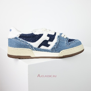 Buy Fendi Match Low Top Blue Denim Blue 7E1495AMF1F1JID Quality Reps Replicas Shoes