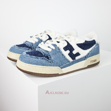 Buy Fendi Match Low Top Blue Denim Blue 7E1495AMF1F1JID Quality Reps Replicas Shoes