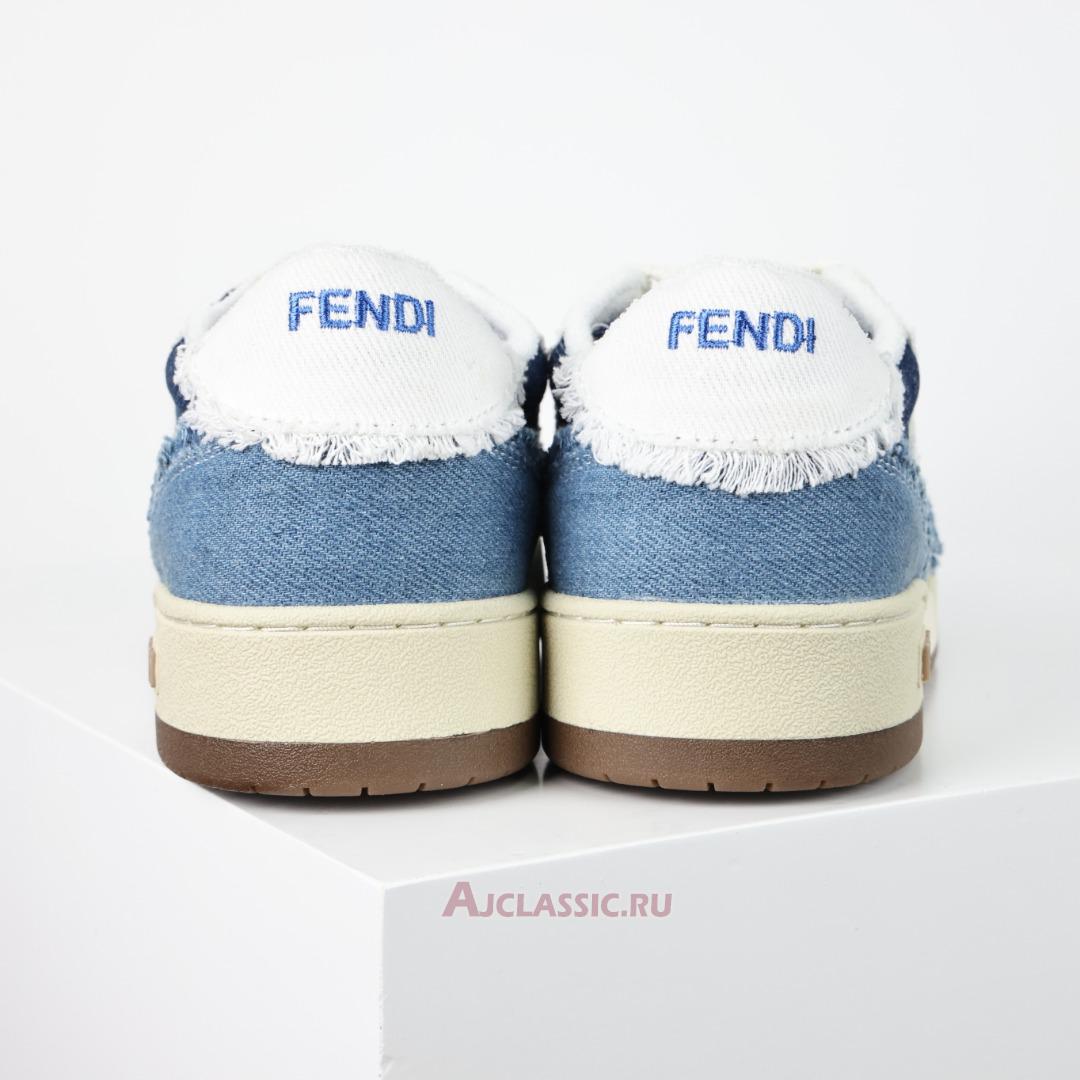 New Fendi Match Low Top "Blue Denim" 7E1495AMF1F1JID Shoes