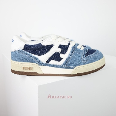 Buy Fendi Match Low Top Blue Denim Blue 7E1495AMF1F1JID Quality Reps Replicas Shoes
