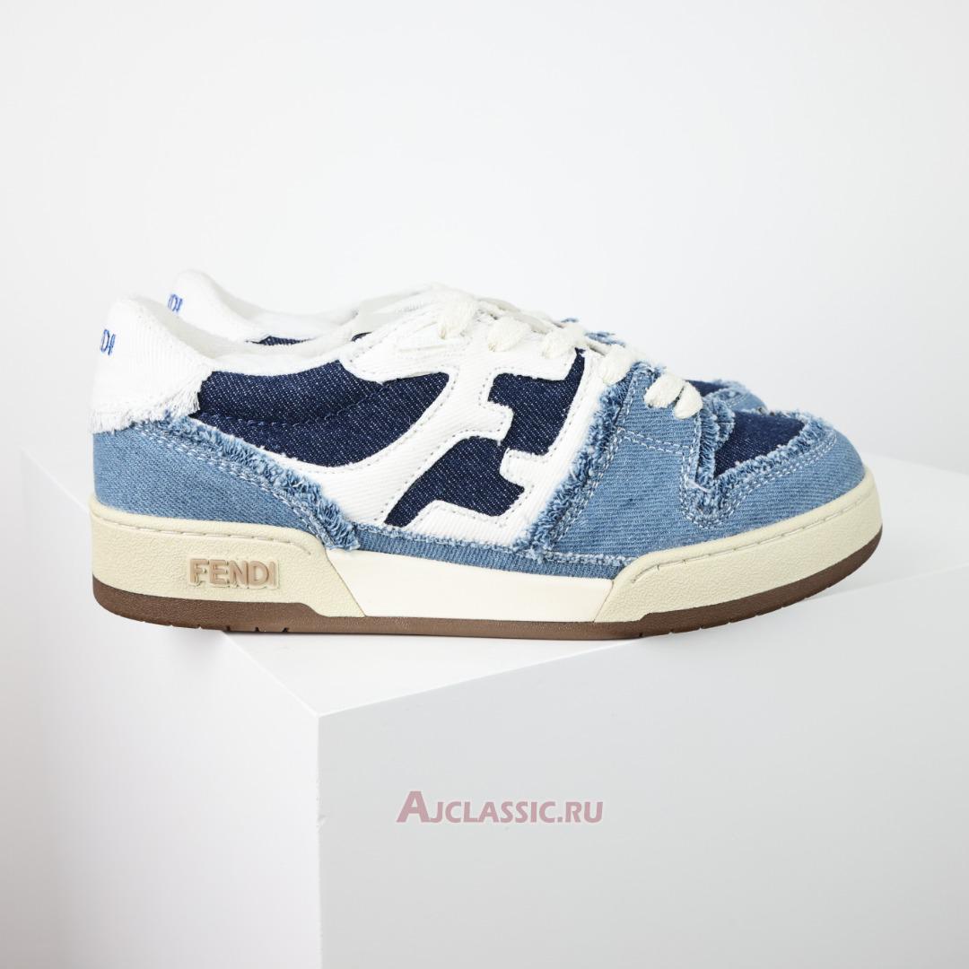 New Fendi Match Low Top "Blue Denim" 7E1495AMF1F1JID Shoes