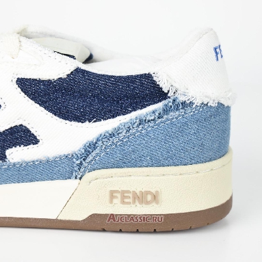 Buy Fendi Match Low Top Blue Denim Blue 7E1495AMF1F1JID Quality Reps Replicas Shoes