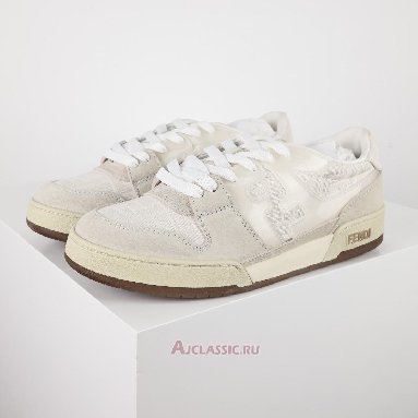 Buy Fendi Match Low Top White Ivory Dove Grey White 7E1688AQ6IF1NJ3 Quality Reps Replicas Shoes
