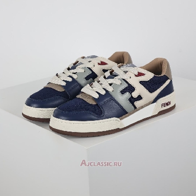 Buy Fendi Match Low-Tops Blue Beige Brown Blue 7E1493AI1NF1MDY-2 Quality Reps Replicas Shoes