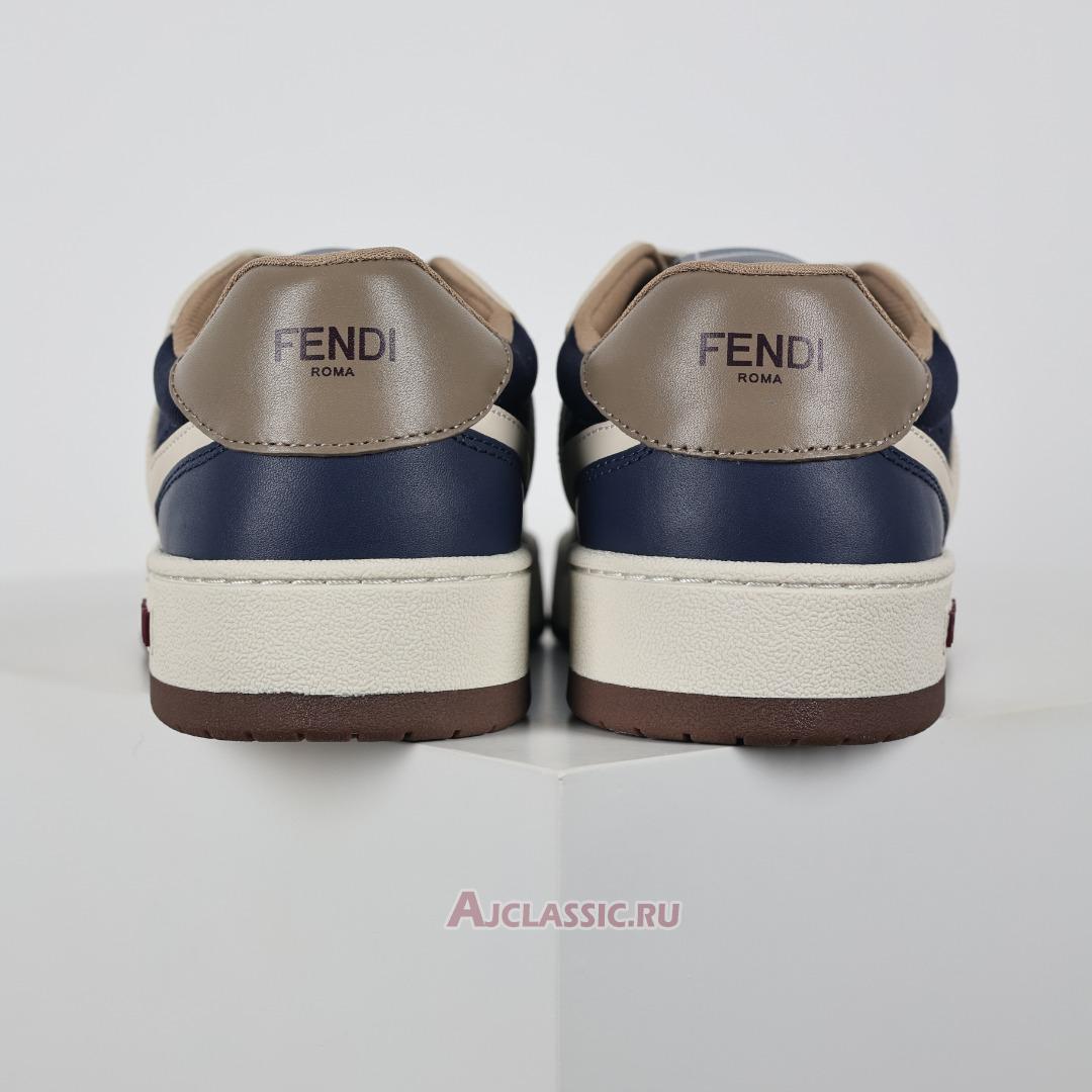 New Fendi Match Low-Tops "Blue Beige Brown" 7E1493AI1NF1MDY-2 Shoes