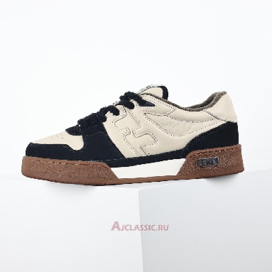 Buy Fendi Match Low-Tops Suede Black Beige Beige 8E8252AHH2F1FZB Quality Reps Replicas Shoes