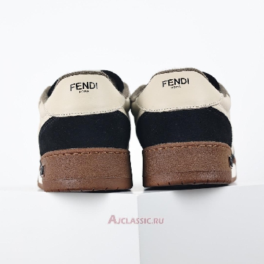 Buy Fendi Match Low-Tops Suede Black Beige Beige 8E8252AHH2F1FZB Quality Reps Replicas Shoes