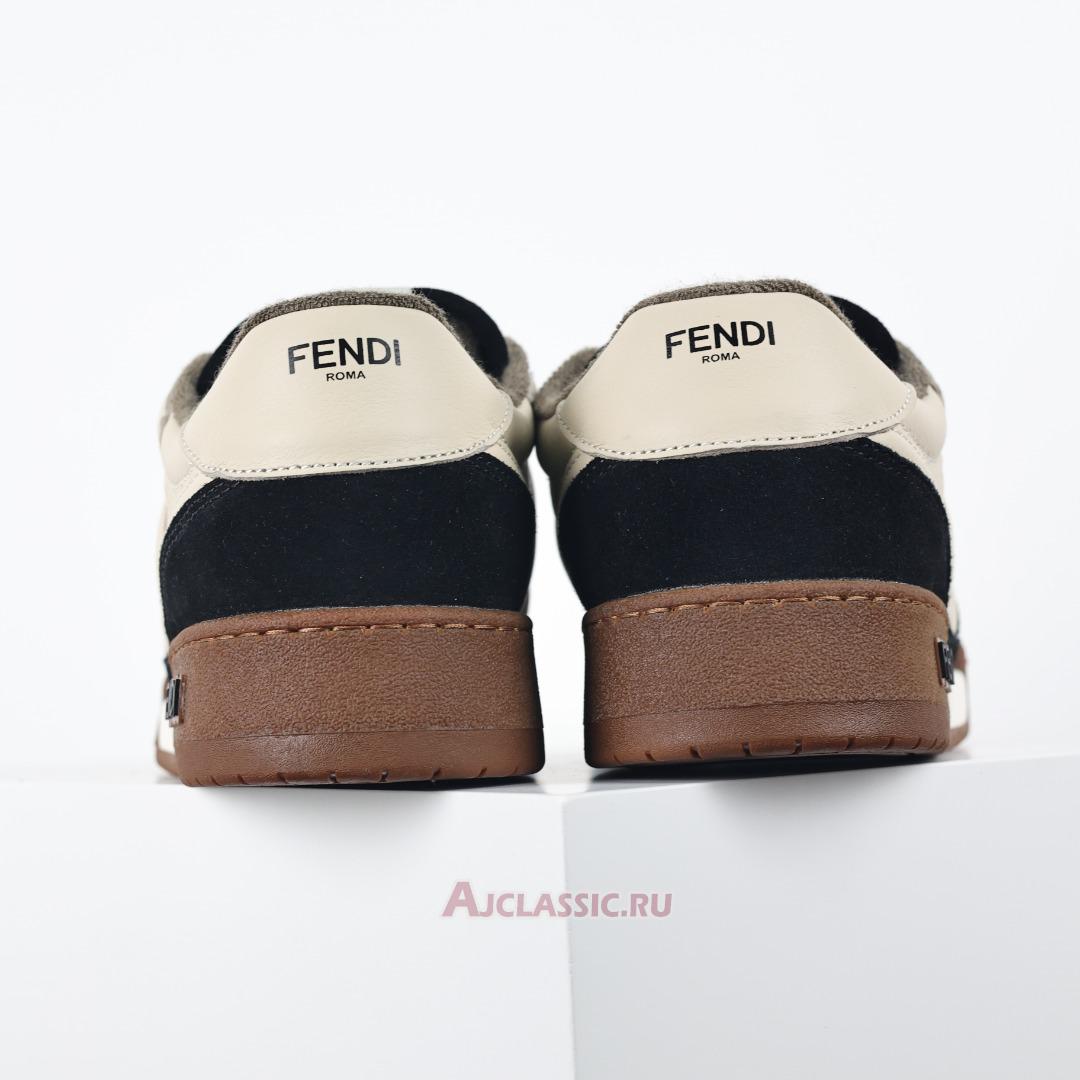 New Fendi Match Low-Tops Suede "Black Beige" 8E8252AHH2F1FZB Shoes