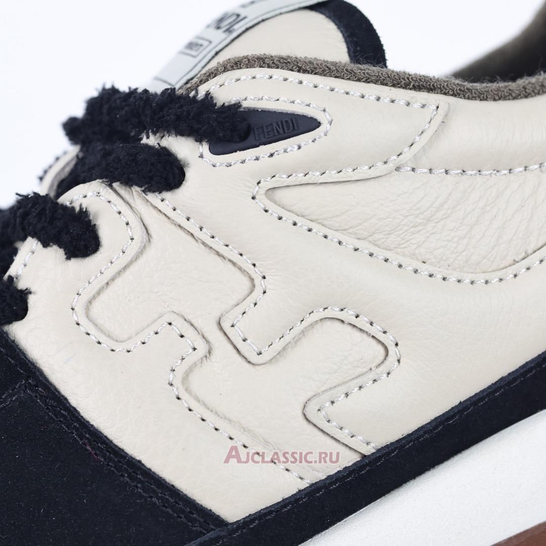 New Fendi Match Low-Tops Suede "Black Beige" 8E8252AHH2F1FZB Shoes