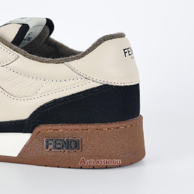 Buy Fendi Match Low-Tops Suede Black Beige Beige 8E8252AHH2F1FZB Quality Reps Replicas Shoes