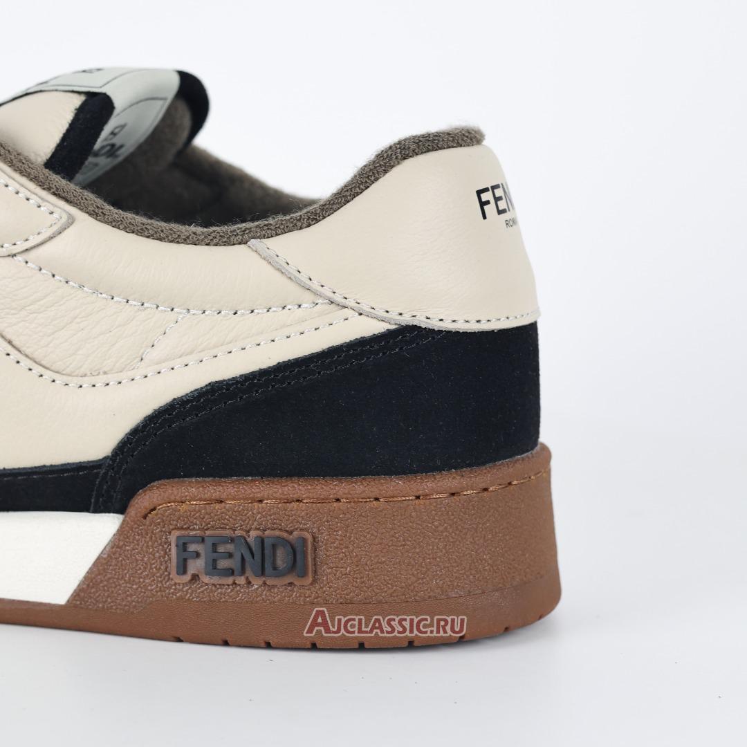 New Fendi Match Low-Tops Suede "Black Beige" 8E8252AHH2F1FZB Shoes