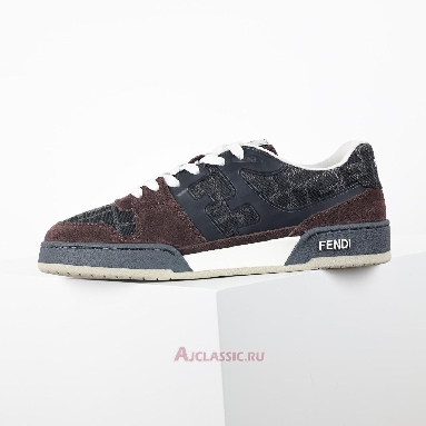 Buy Fendi Match Low-Tops Suede Brown Grey Brown 7E1688AQ6IF1R71-2 Quality Reps Replicas Shoes