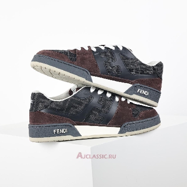 Buy Fendi Match Low-Tops Suede Brown Grey Brown 7E1688AQ6IF1R71-2 Quality Reps Replicas Shoes