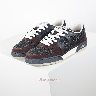 Buy Fendi Match Low-Tops Suede Brown Grey Brown 7E1688AQ6IF1R71-2 Quality Reps Replicas Shoes