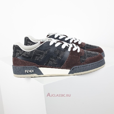 Buy Fendi Match Low-Tops Suede Brown Grey Brown 7E1688AQ6IF1R71-2 Quality Reps Replicas Shoes