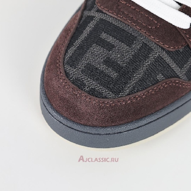 Buy Fendi Match Low-Tops Suede Brown Grey Brown 7E1688AQ6IF1R71-2 Quality Reps Replicas Shoes