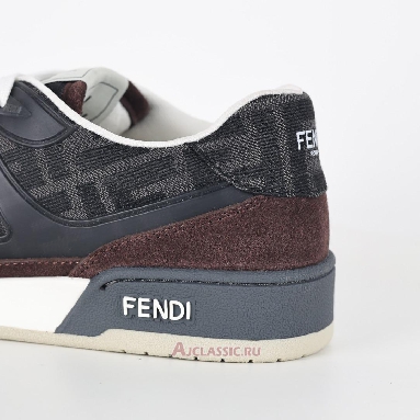 Buy Fendi Match Low-Tops Suede Brown Grey Brown 7E1688AQ6IF1R71-2 Quality Reps Replicas Shoes