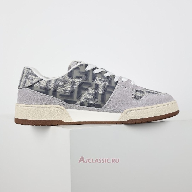 Buy Fendi Match Low-Tops Suede Grey White Grey 7E1688AQ6IF1NJ3-2 Quality Reps Replicas Shoes