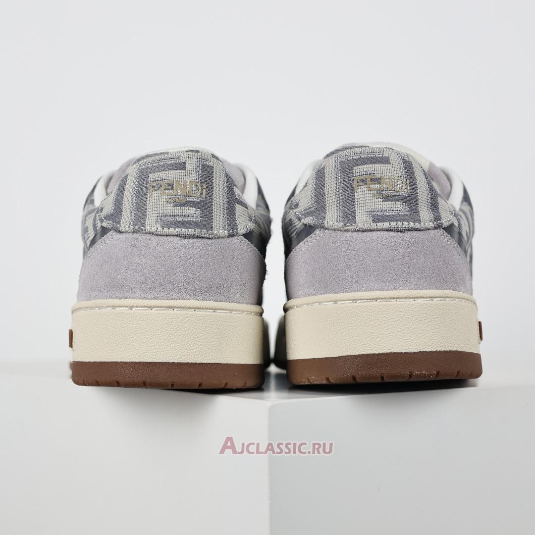 New Fendi Match Low-Tops Suede "Grey White" 7E1688AQ6IF1NJ3-2 Shoes