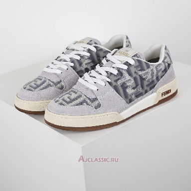 Buy Fendi Match Low-Tops Suede Grey White Grey 7E1688AQ6IF1NJ3-2 Quality Reps Replicas Shoes