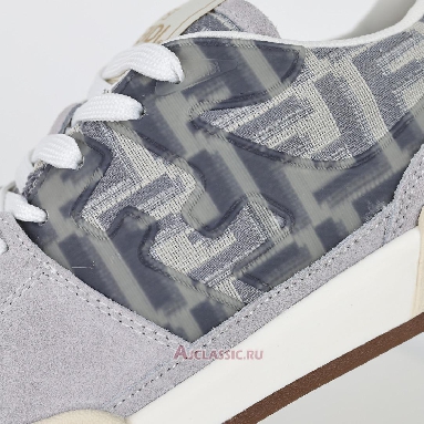 Buy Fendi Match Low-Tops Suede Grey White Grey 7E1688AQ6IF1NJ3-2 Quality Reps Replicas Shoes