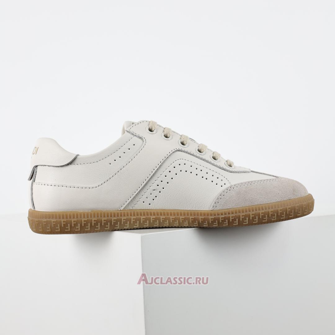 New Fendi Flair Leather "White Glod" 8E8503ARI4F1OH9 Shoes