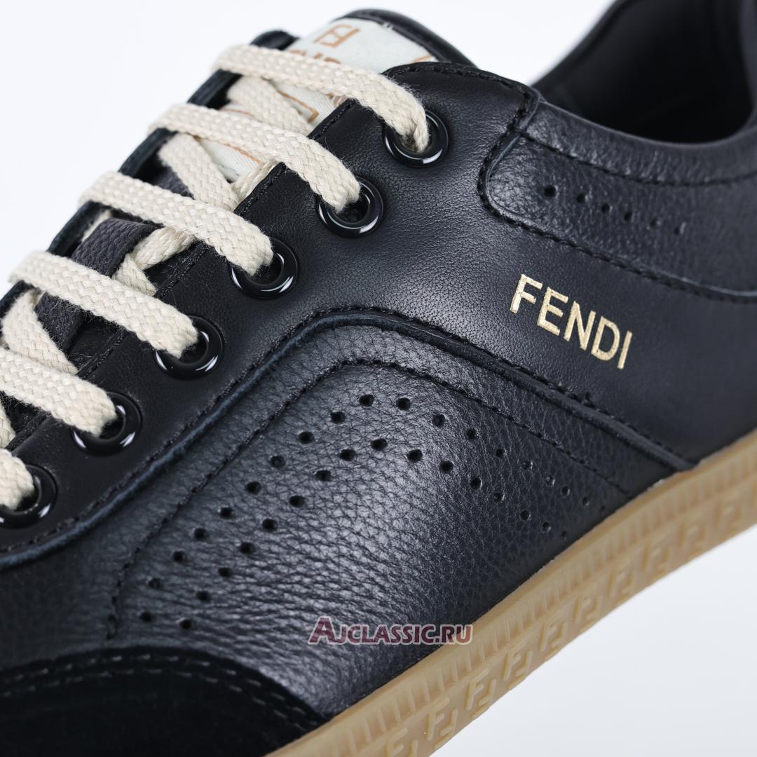 New Fendi Flair Leather "Black Glod" 8E8503ARI4F1OH9-3 Shoes