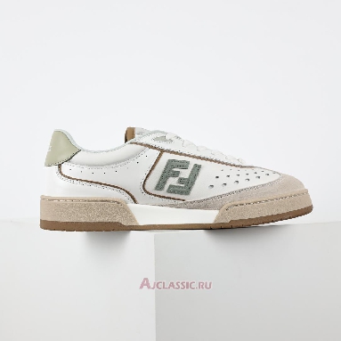 Buy Fendi Match Leather Suede Low Tops White Brown White 8E8670ASB2F1RUX Quality Reps Replicas Shoes