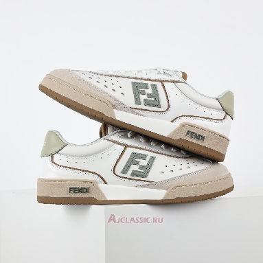 Buy Fendi Match Leather Suede Low Tops White Brown White 8E8670ASB2F1RUX Quality Reps Replicas Shoes