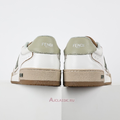 Buy Fendi Match Leather Suede Low Tops White Brown White 8E8670ASB2F1RUX Quality Reps Replicas Shoes