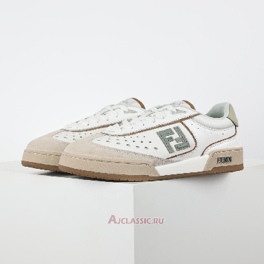 Buy Fendi Match Leather Suede Low Tops White Brown White 8E8670ASB2F1RUX Quality Reps Replicas Shoes