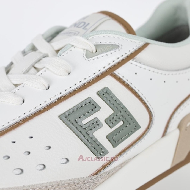 Buy Fendi Match Leather Suede Low Tops White Brown White 8E8670ASB2F1RUX Quality Reps Replicas Shoes