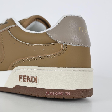 Buy Fendi Match Leather Suede Low Tops Brown Green Brown 8E8670ASB2F1RUX-2 Quality Reps Replicas Shoes