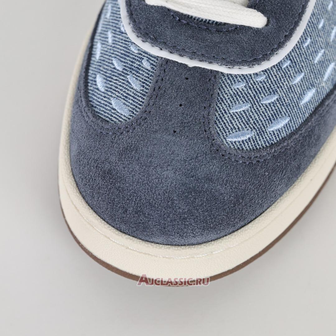 New Fendi Match Fabric Suede Low Tops "Blue Denim" 8E8670ASB3F1SV1-2 Shoes