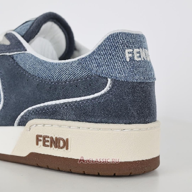 Buy Fendi Match Fabric Suede Low Tops Blue Denim Blue 8E8670ASB3F1SV1-2 Quality Reps Replicas Shoes
